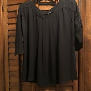 Black Silk Blouse